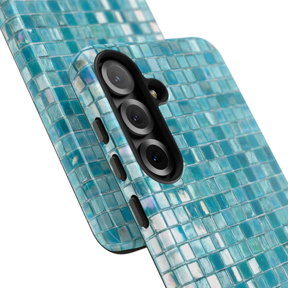 Hot Blue Mosaic Tile Tough Case