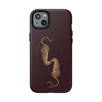 Burgundy Leopard Duo MagSafe Case
