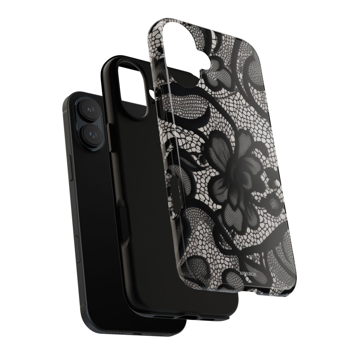 Black Floral Vintage Case