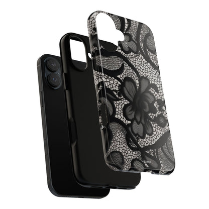 Black Floral Vintage Case