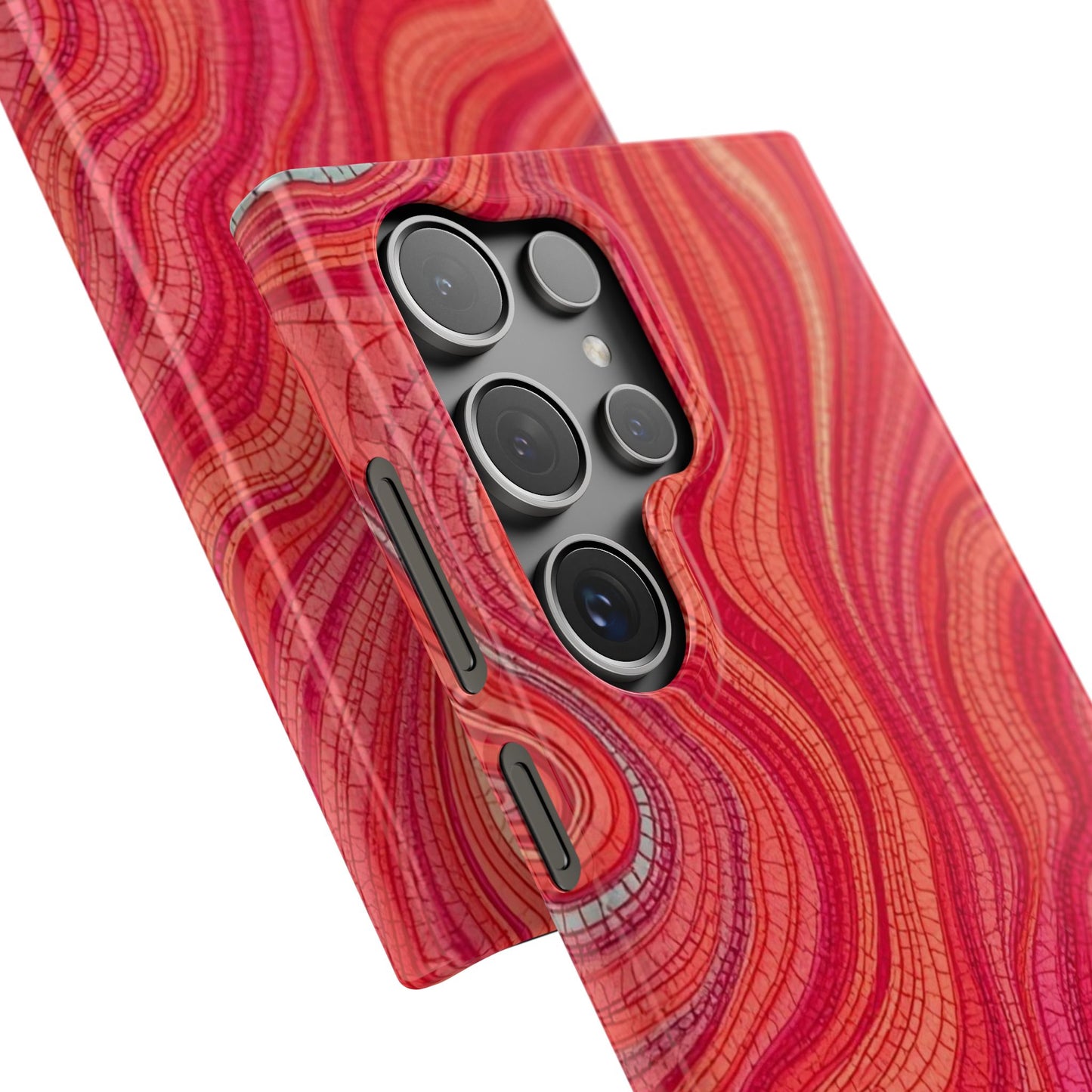 Retro Wavy Red Case