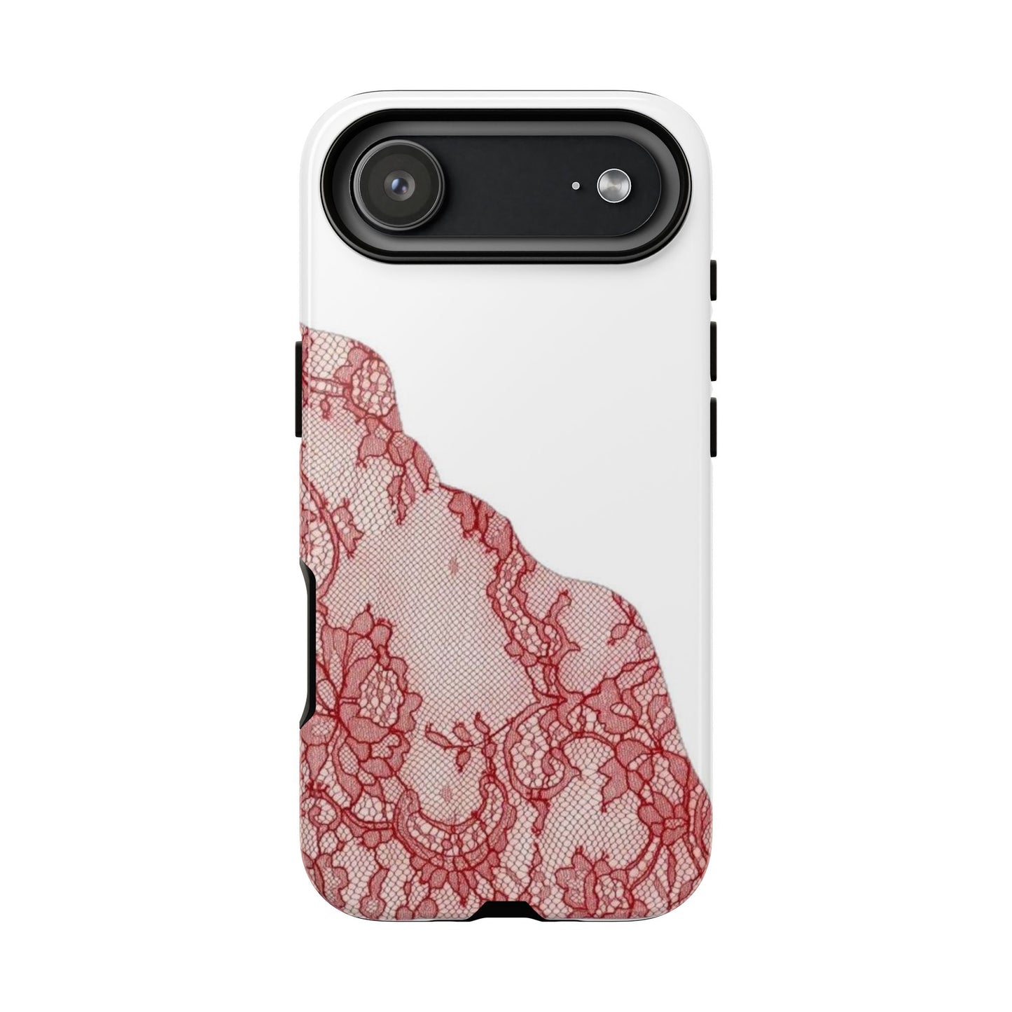 Red Lace Edge Tough Phone Case