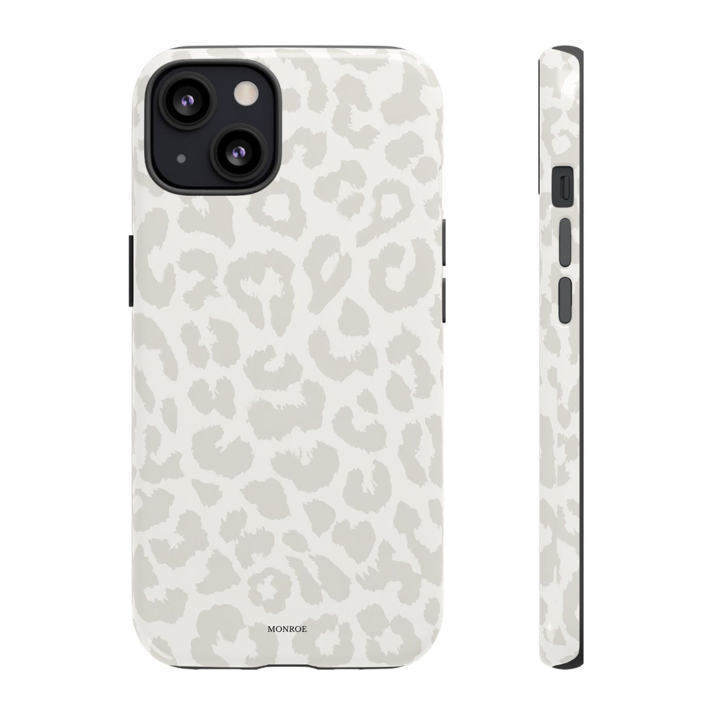 White Leopard Print Tough Case