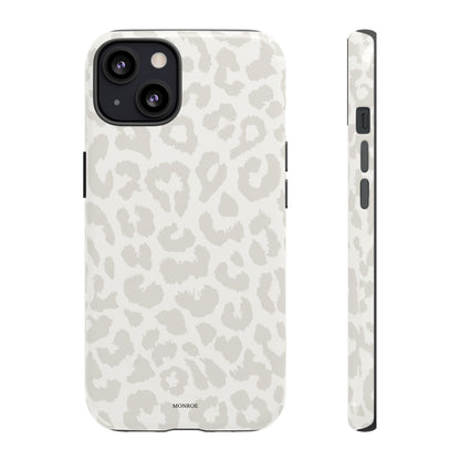 White Leopard Print Tough Case