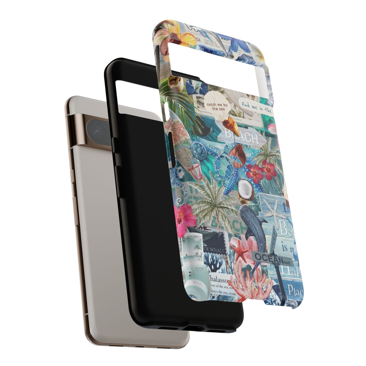 Tropical Beach Collage Tough Case