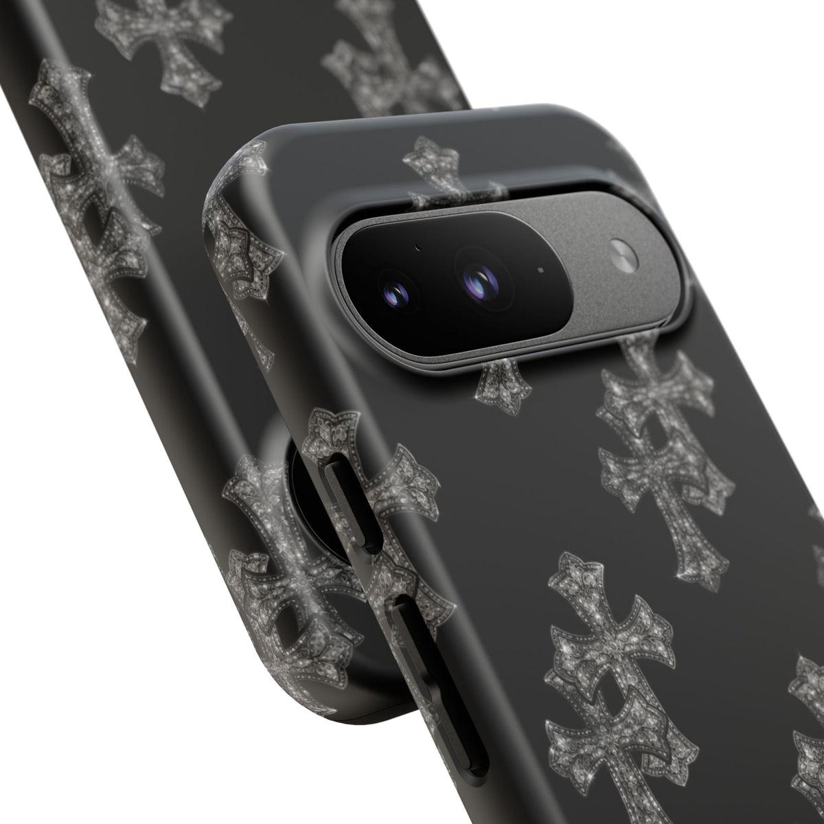 Black Crystal Cross Tough Case