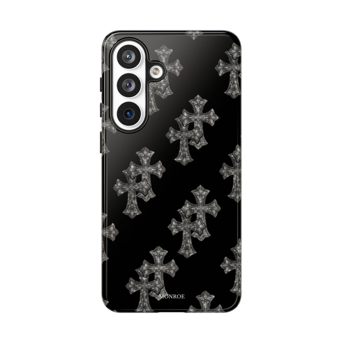 Black Crystal Cross Tough Case