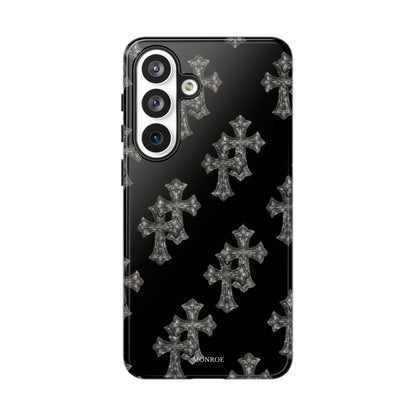Black Crystal Cross Tough Case