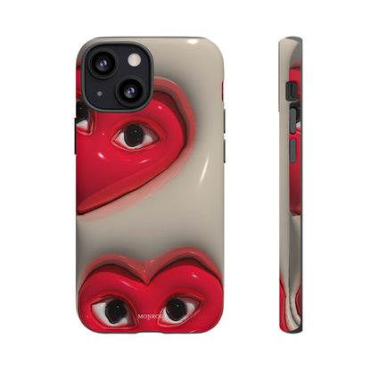 Red Heart Eyes Tough Case