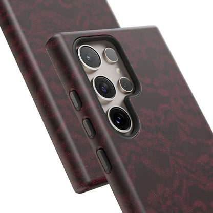 Burgundy Lace Tough Case