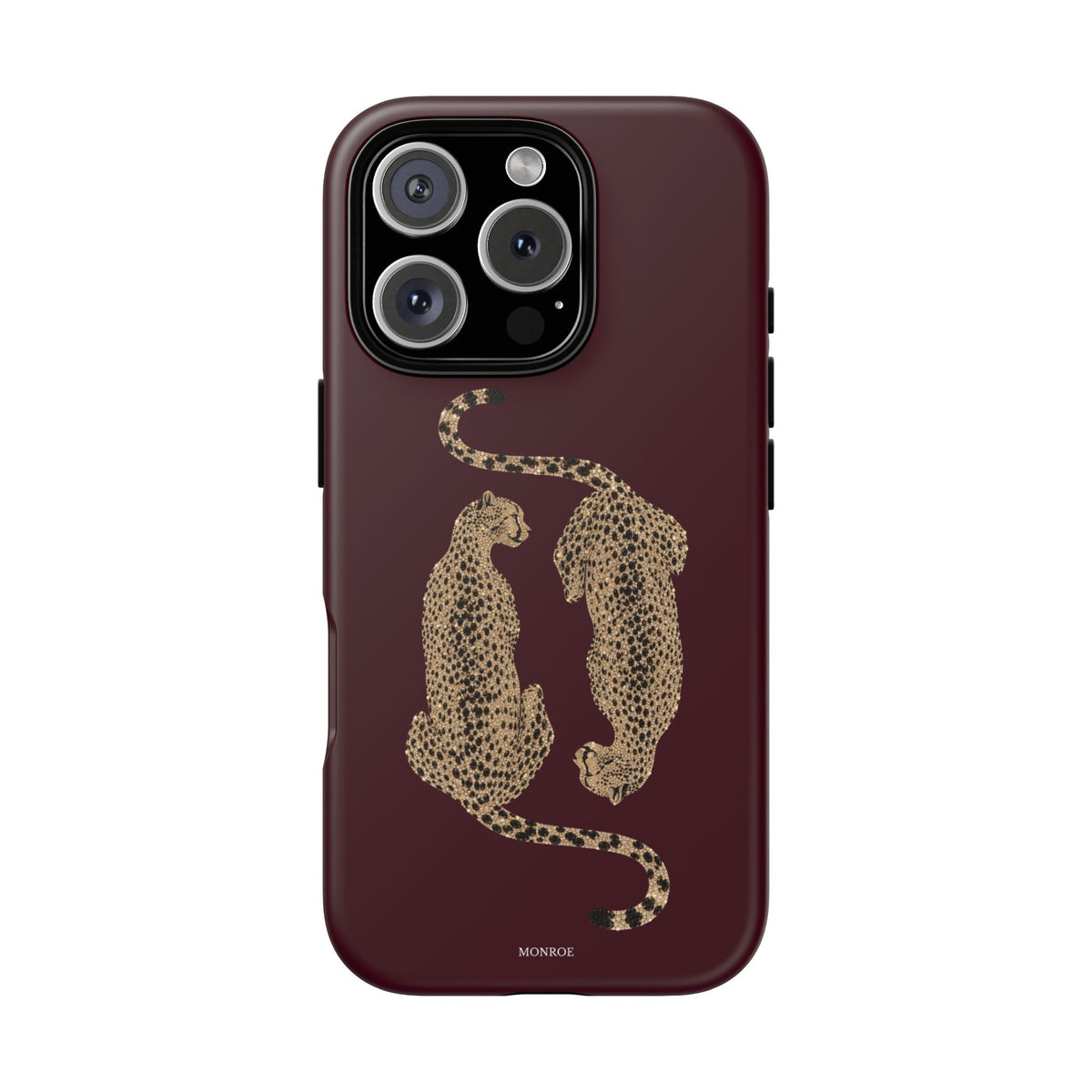 Burgundy Cheetah Tough Case