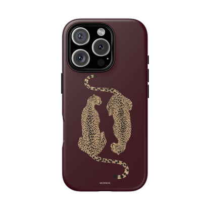 Burgundy Cheetah Tough Case