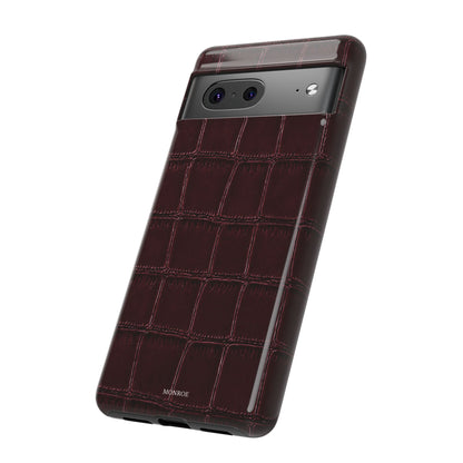 Burgundy Croc Tough Case