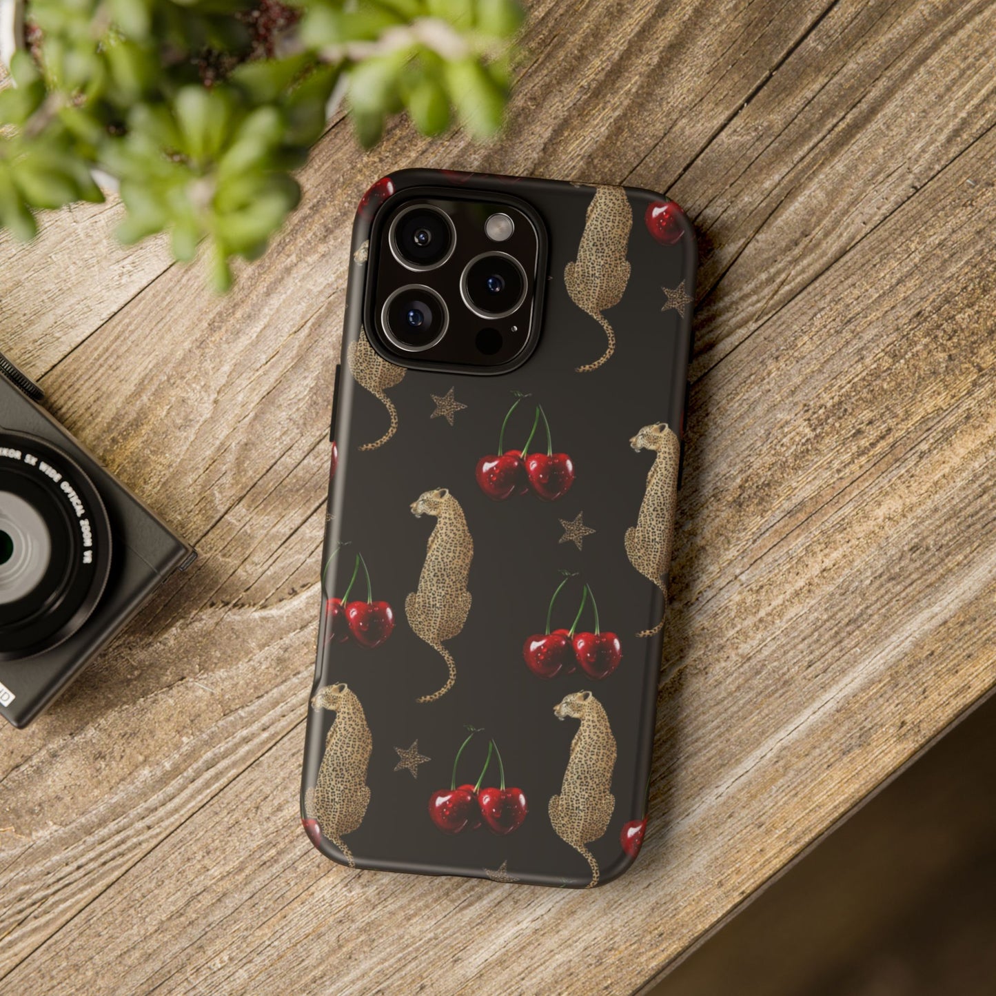 Leopard & Cherry Tough Case