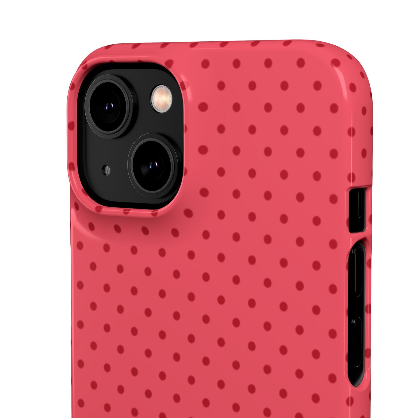Coral Polka Dot Snap Phone Case