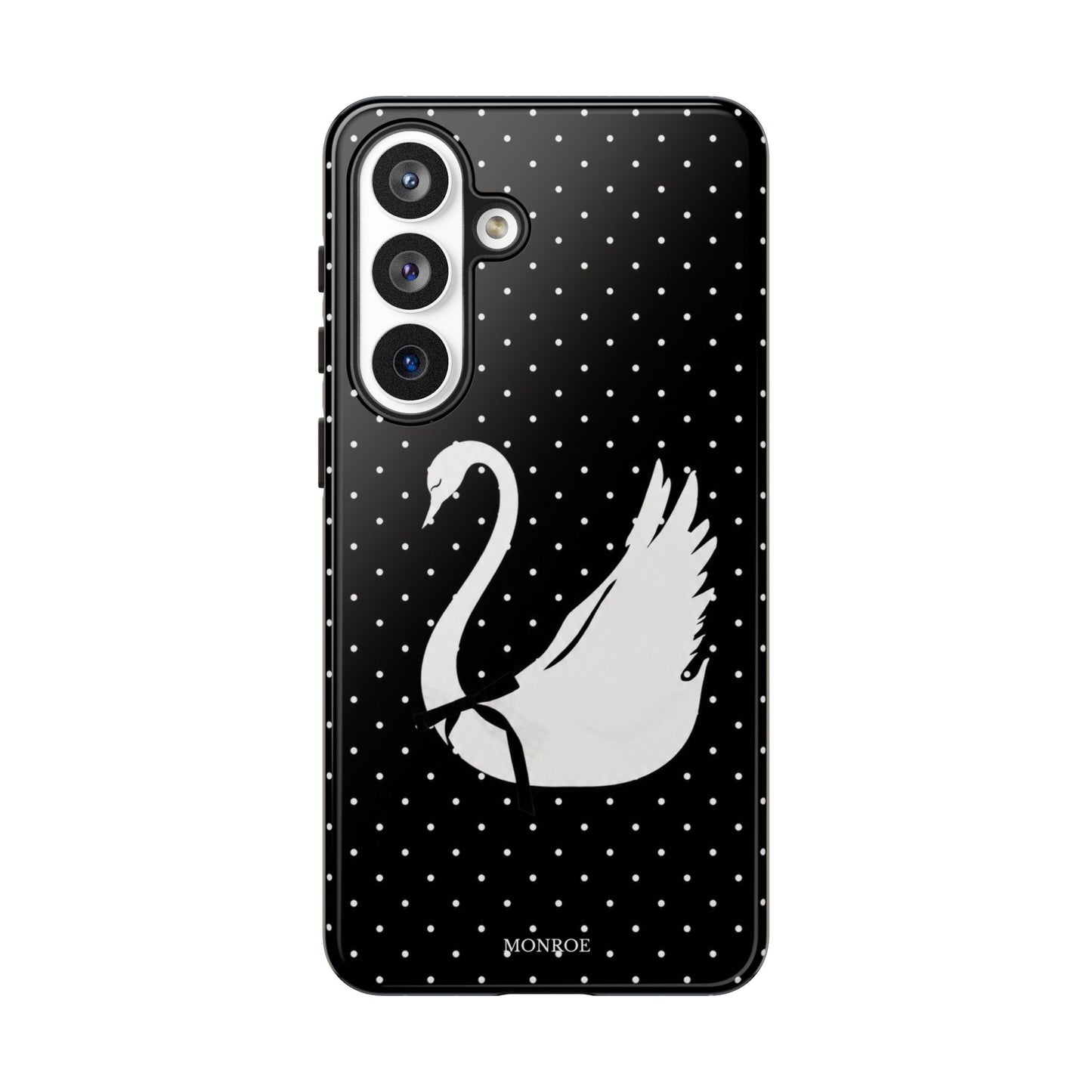 Black Swan Polka Dot Tough Phone Case