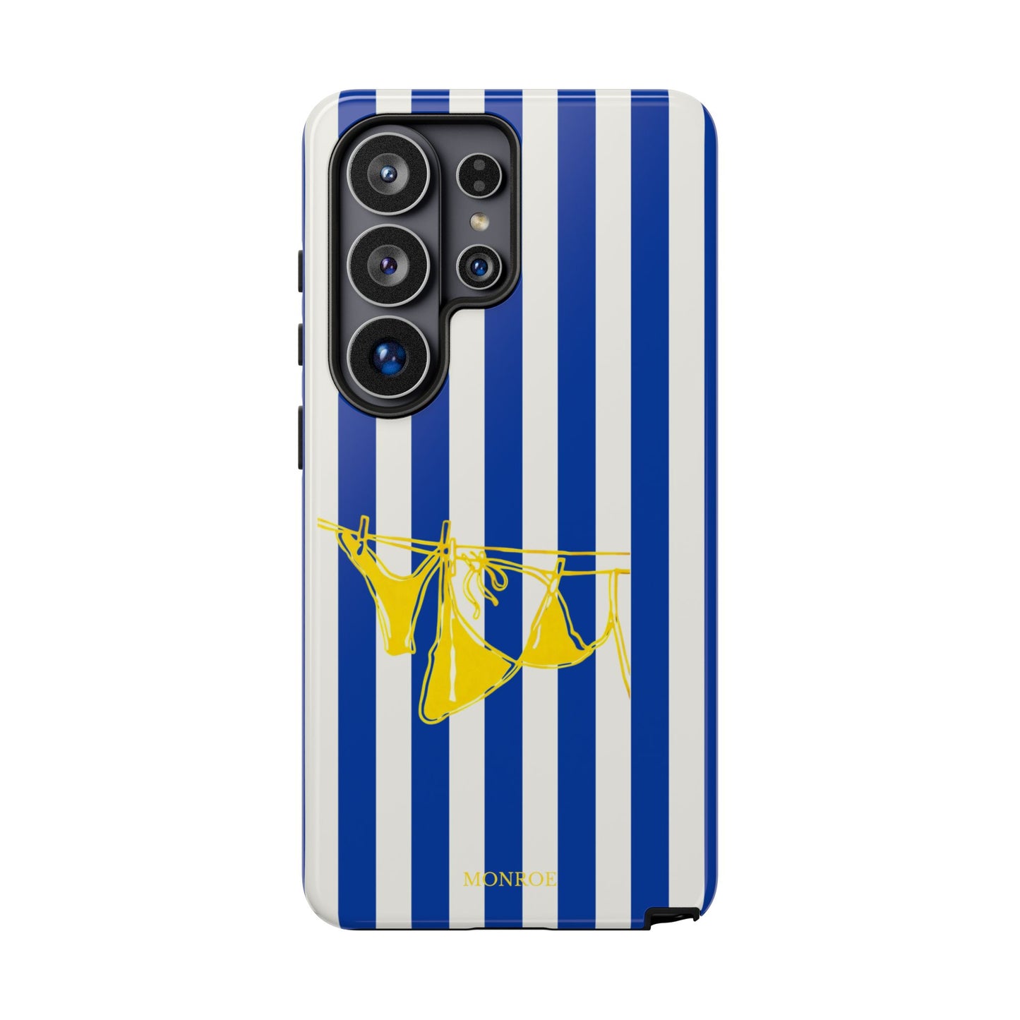 Blue Stripe Beach Art Tough Case