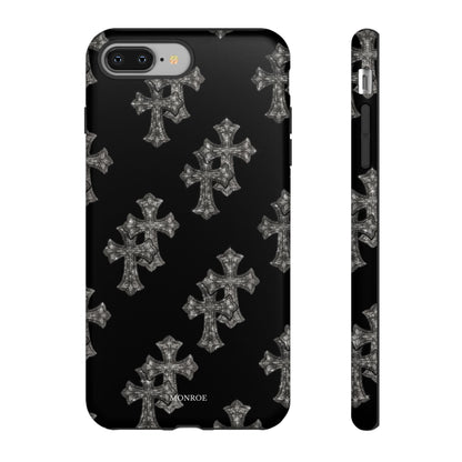 Black Crystal Cross Tough Case