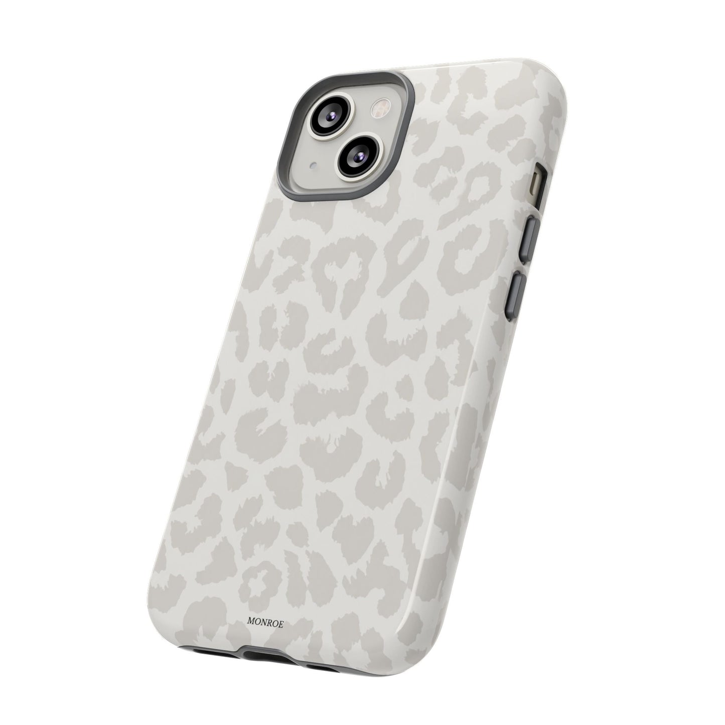 White Leopard Print Tough Case