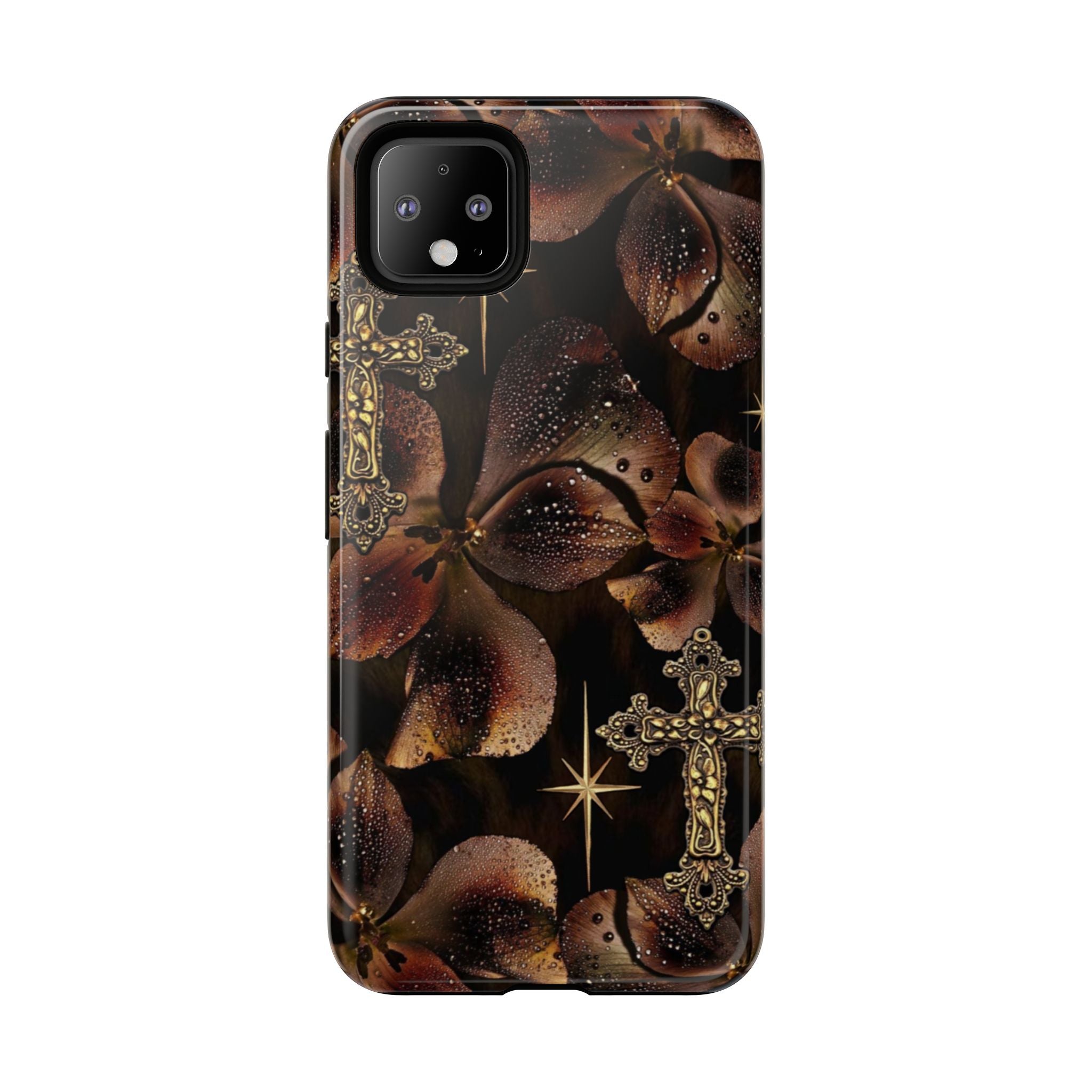 Floral Cross Pattern Tough Case