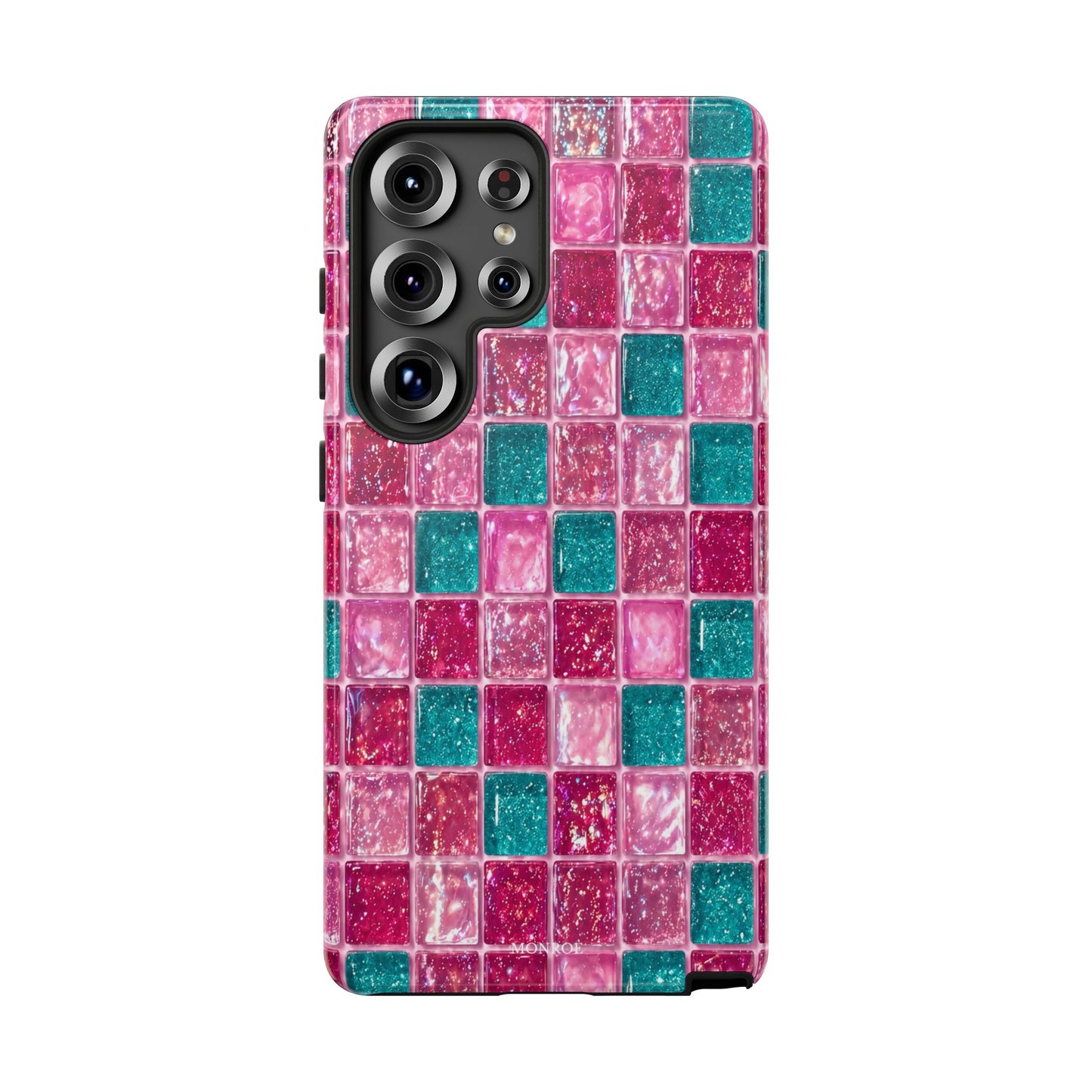 Pink Teal Mosaic Tough Case