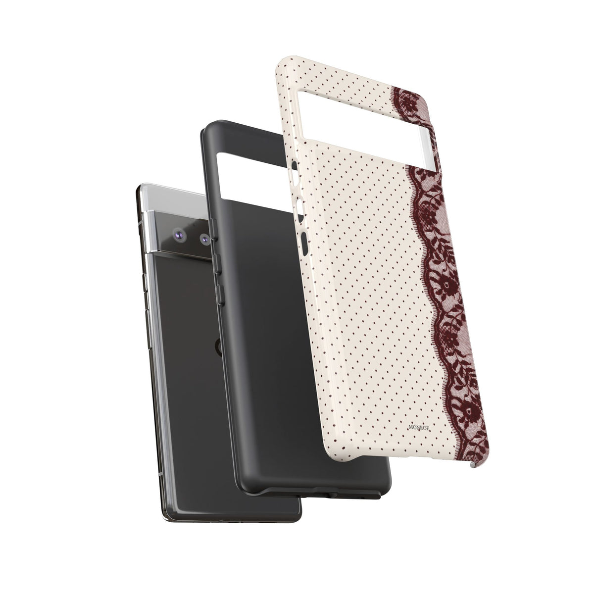 Burgundy Lace Edge Tough Case