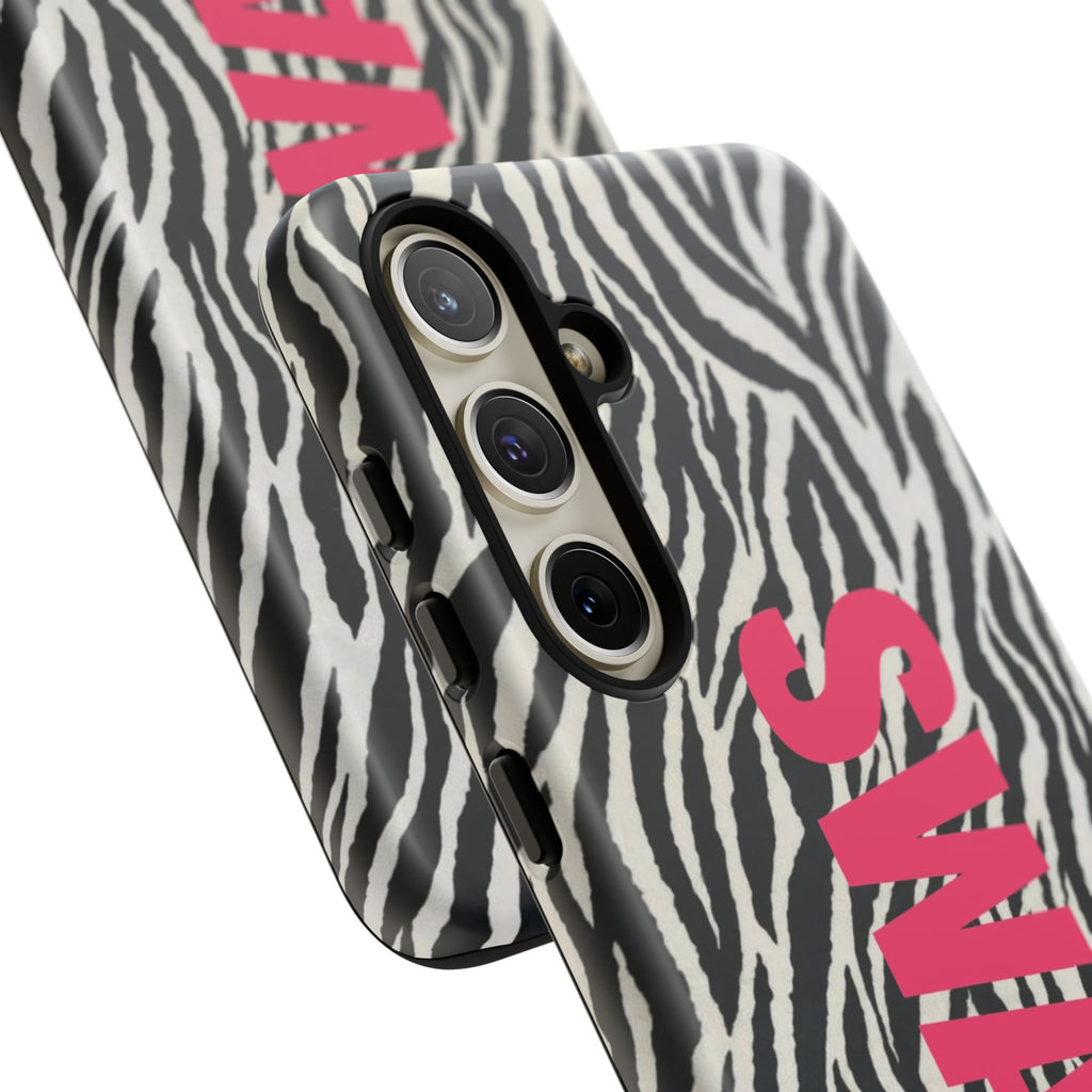 'SWAG' Zebra Print Tough Case