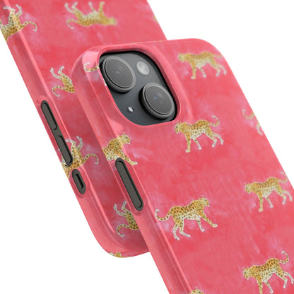 Pink Watercolor Leopard Case