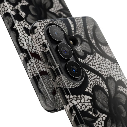 Black Floral Vintage Case