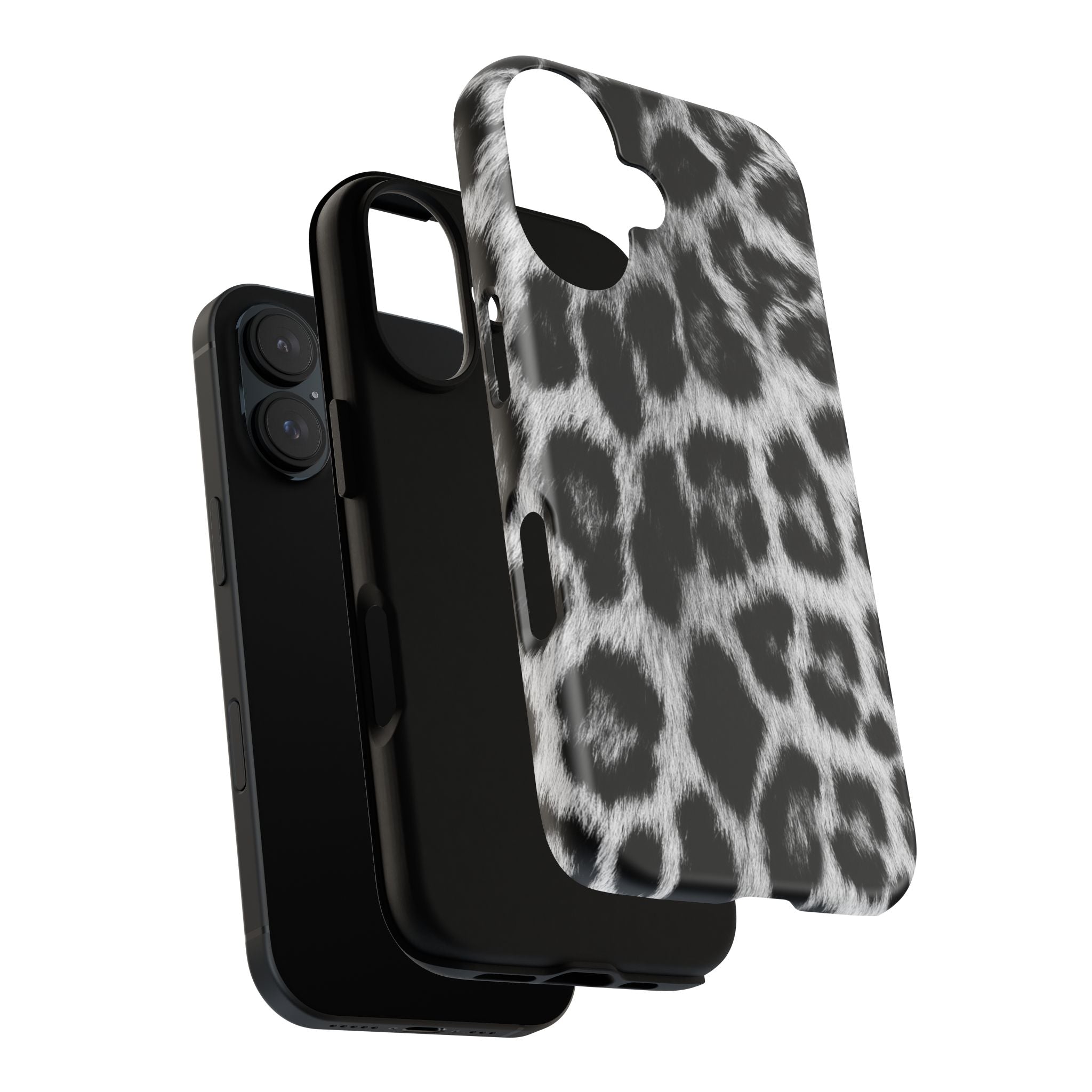 B&W Leopard Phone Case