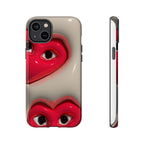 3D Hearts Phone Case