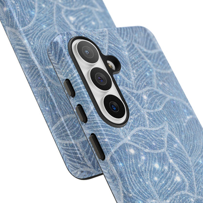 Glacier Blue Floral Tough Case