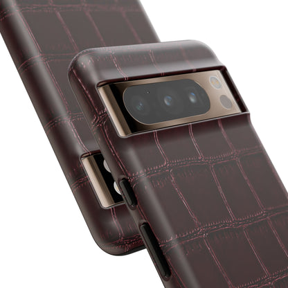 Burgundy Croc Tough Case