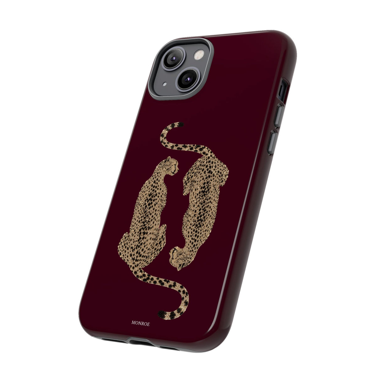 Burgundy Cheetah Tough Case
