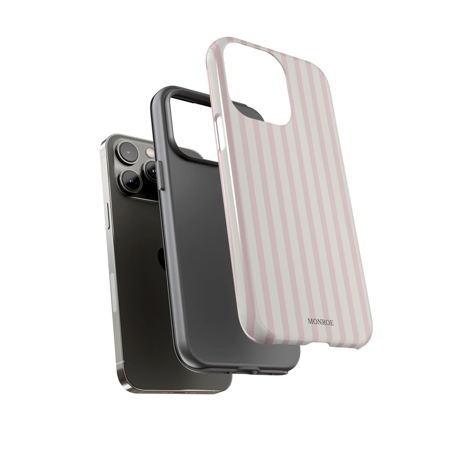 Light Pink Stripe Tough Phone Case
