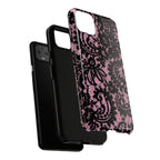 Pink Lace Pattern Tough Phone Case