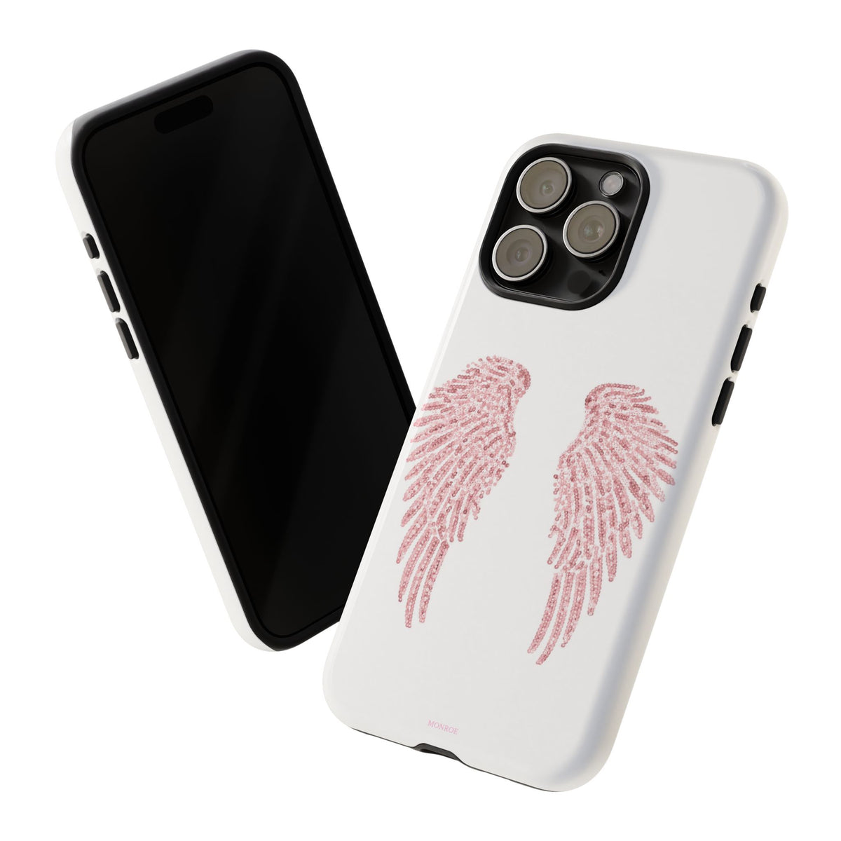 White & Pink Wings Tough Case