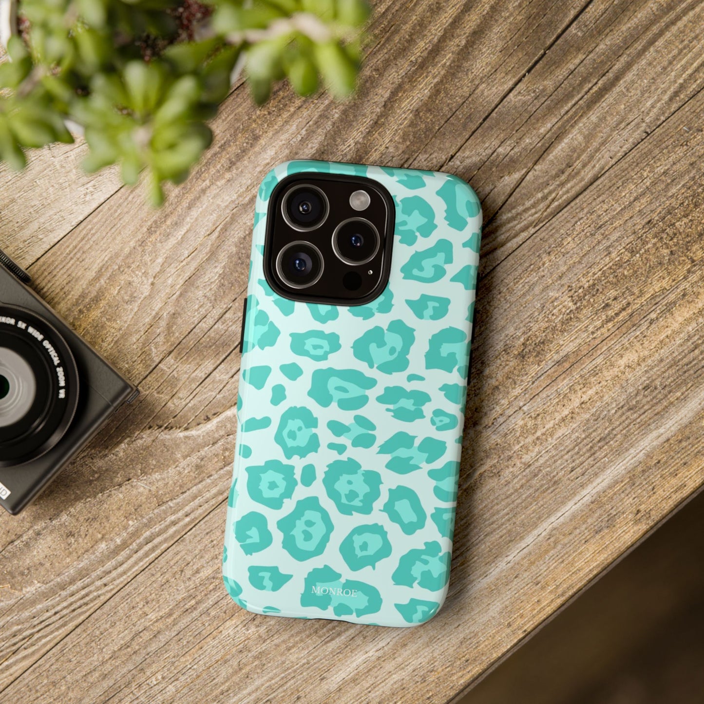 Teal Leopard Tough Case