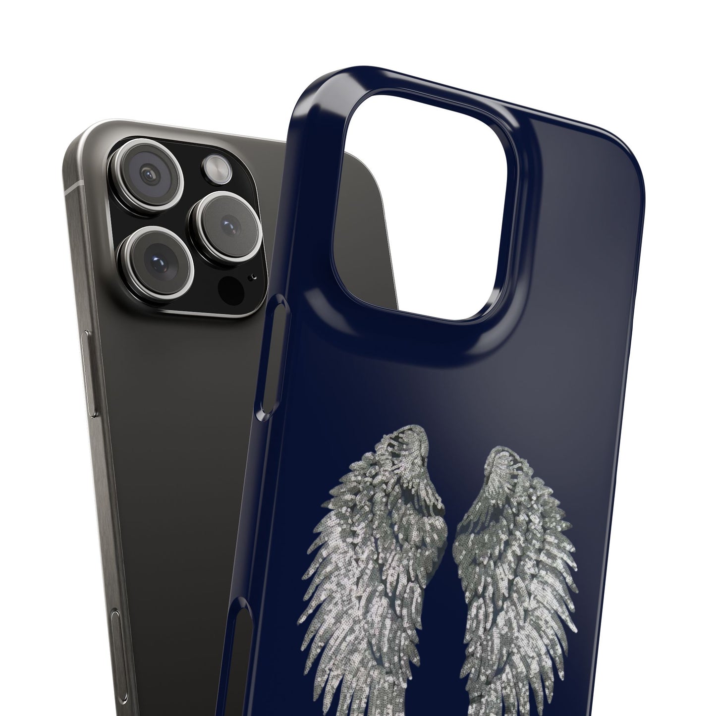 Navy Angel Wings Case