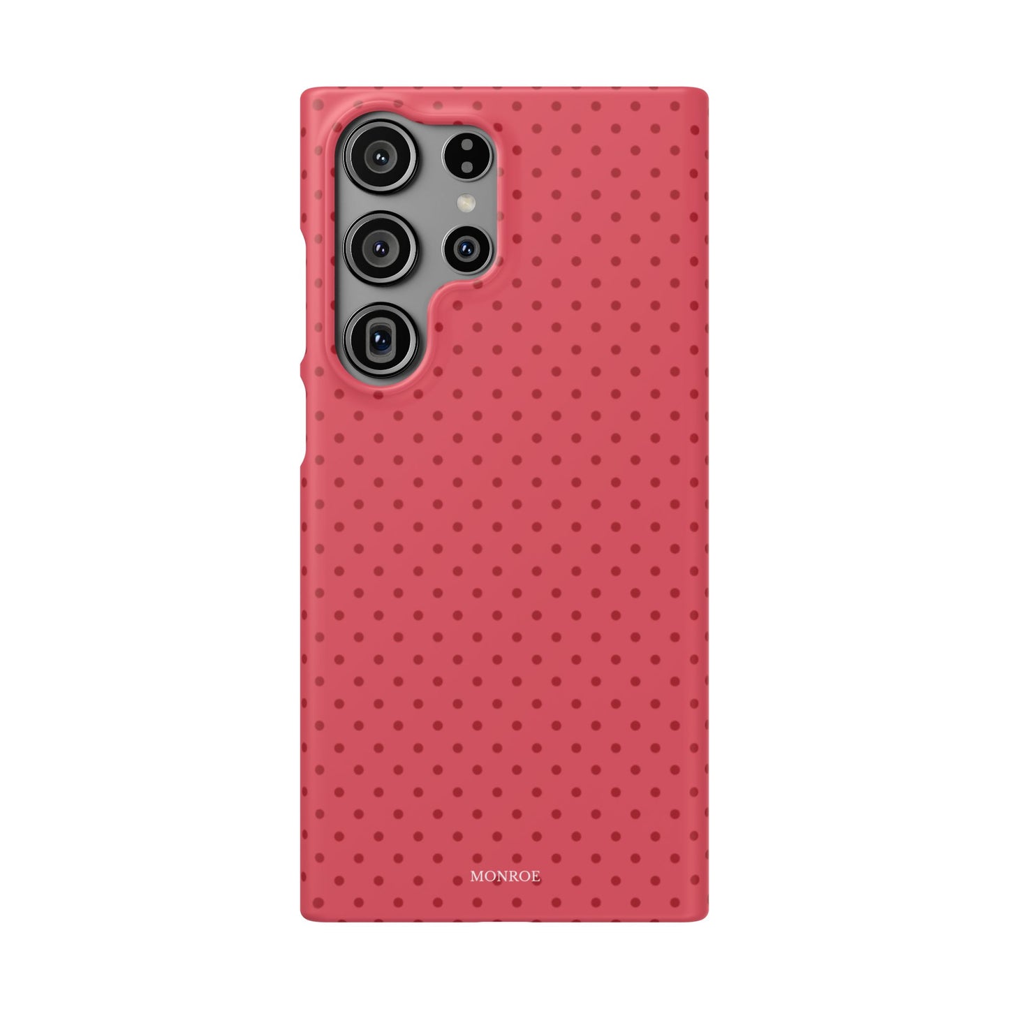 Coral Polka Dot Snap Phone Case