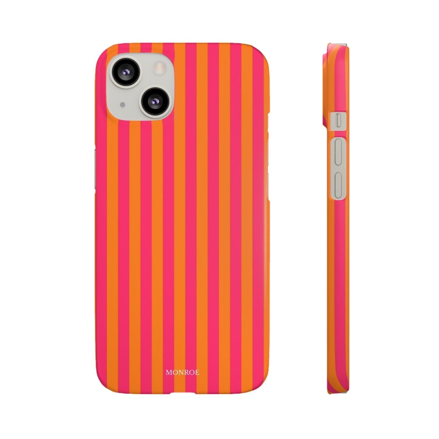 Striped Orange & Pink Case