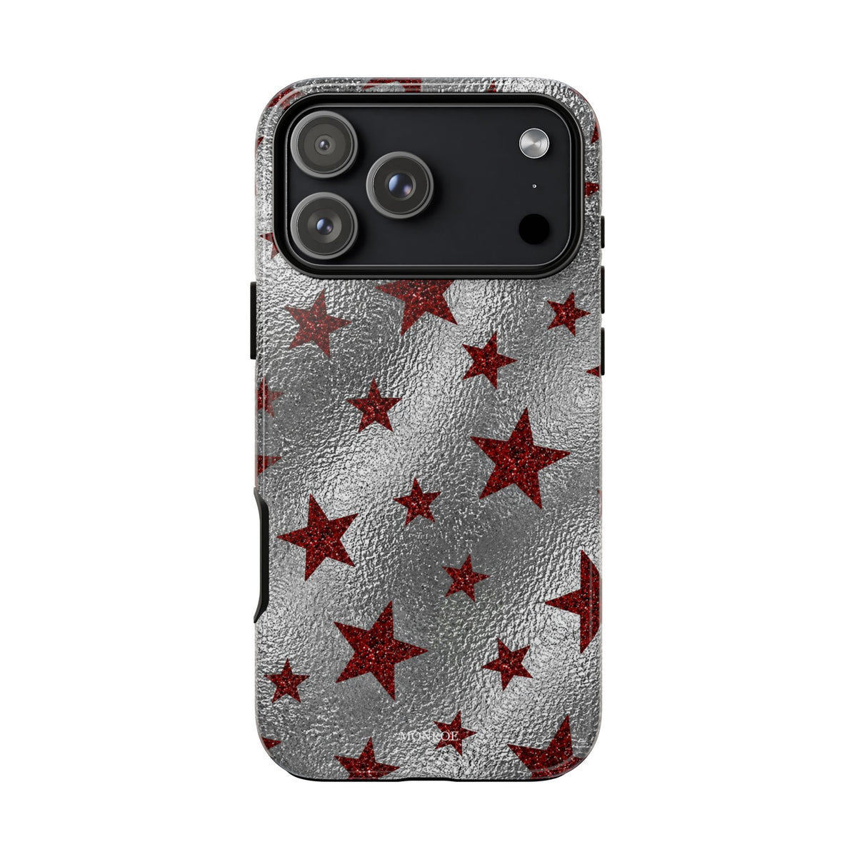 Silver Red Starry Tough Case