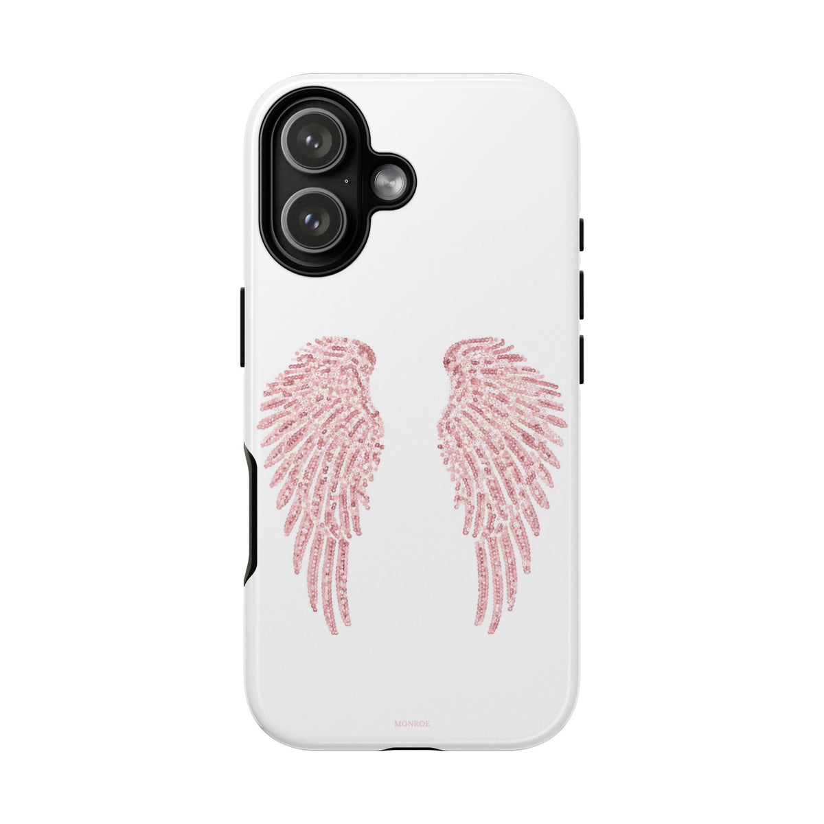 White & Pink Wings Tough Case