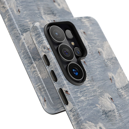 Swan Pattern Tough Case