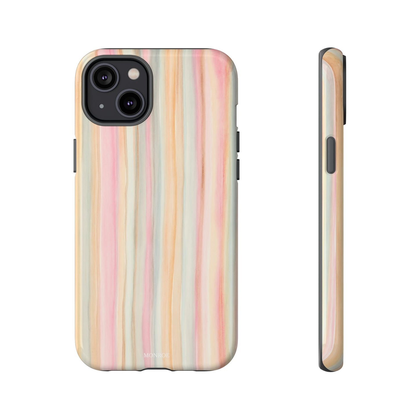 Pastel Watercolor Stripe Tough Case