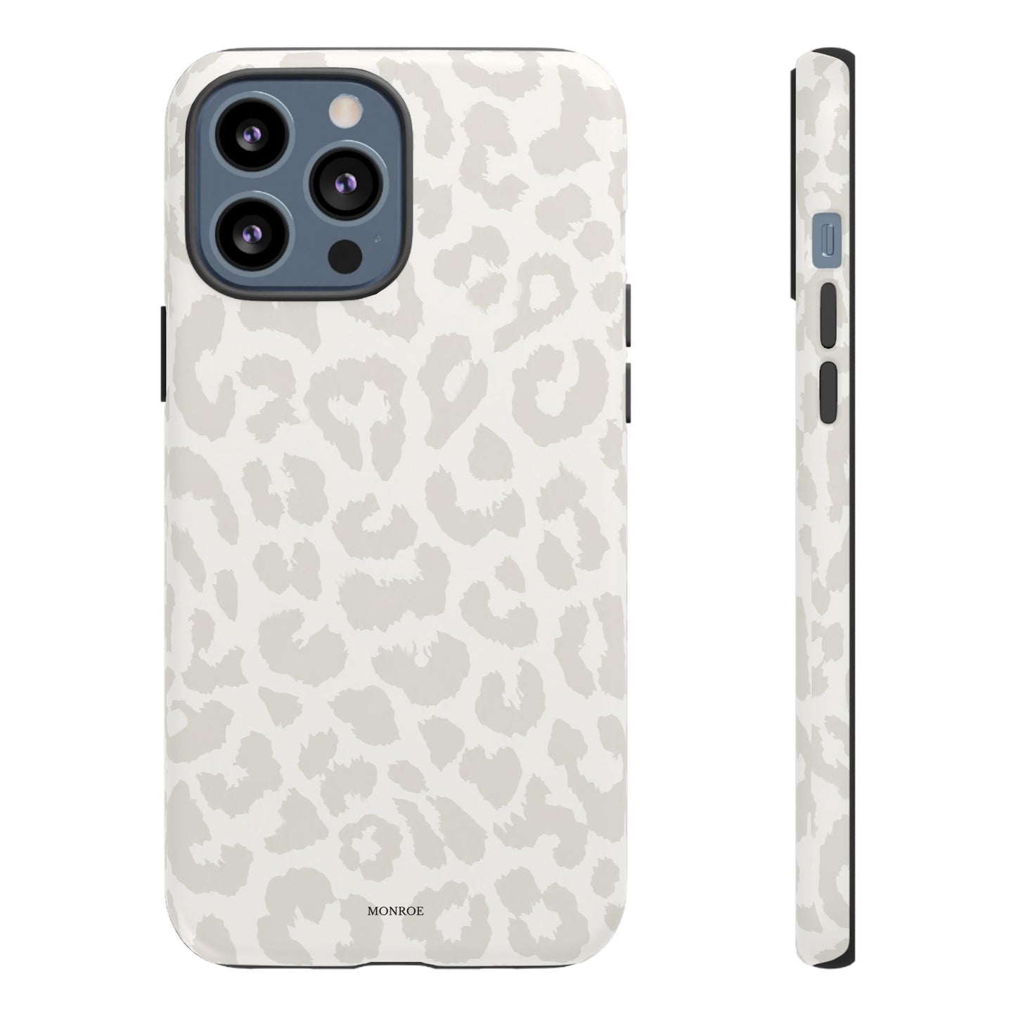 White Leopard Print Tough Case