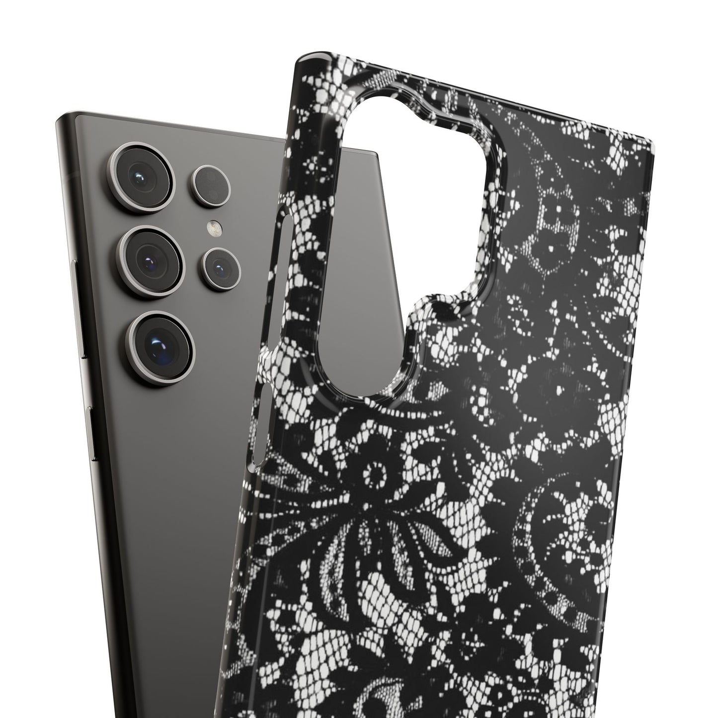 Black Lace Elegant Pattern Case