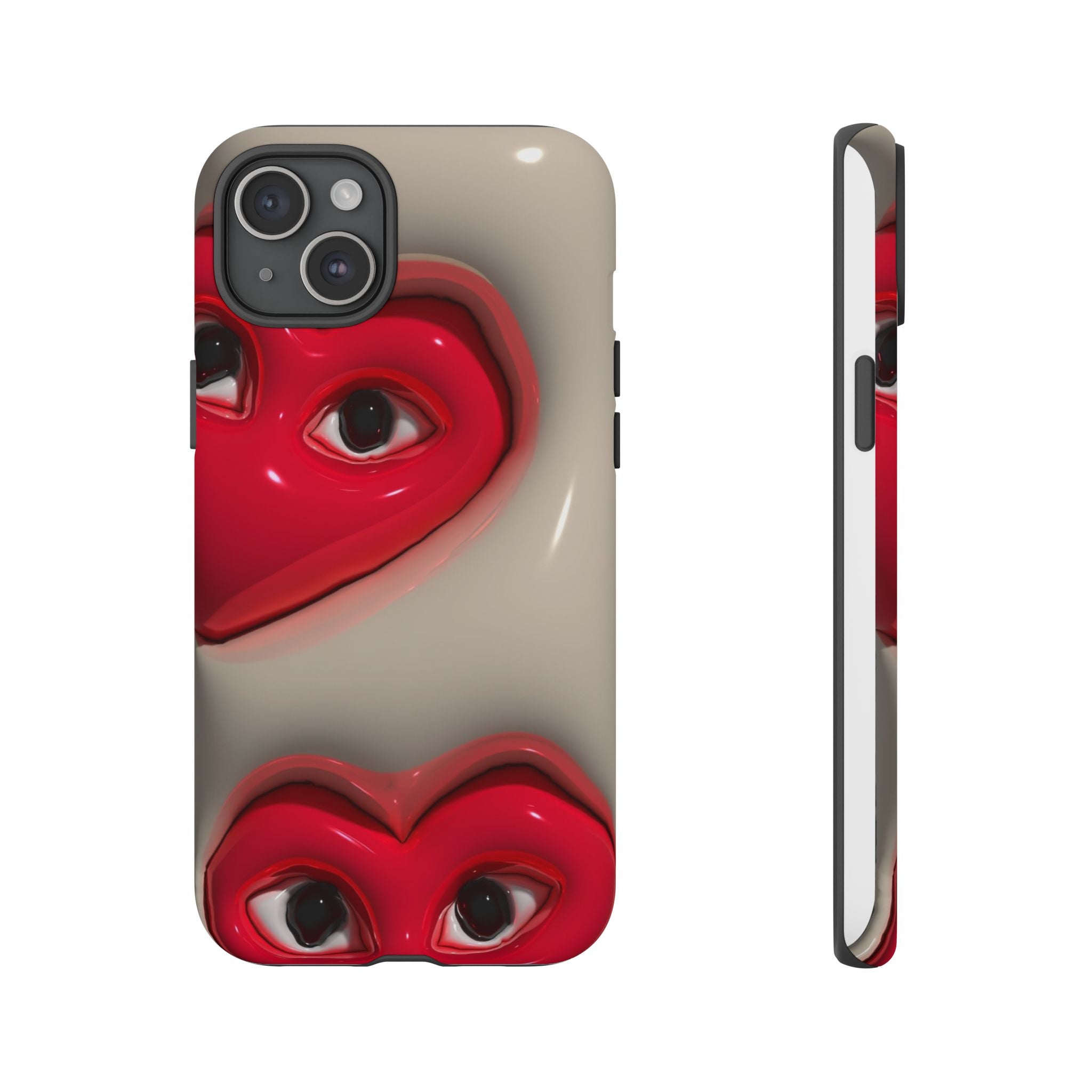 3D Hearts Phone Case