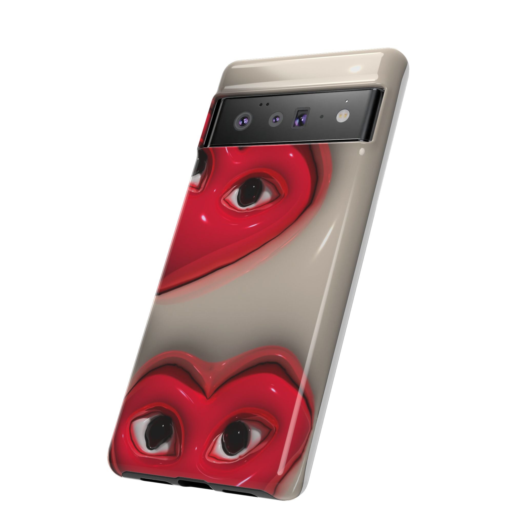 3D Hearts Phone Case