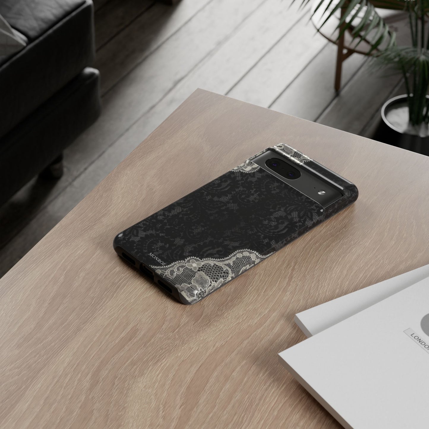 Black & White Edged Tough Case